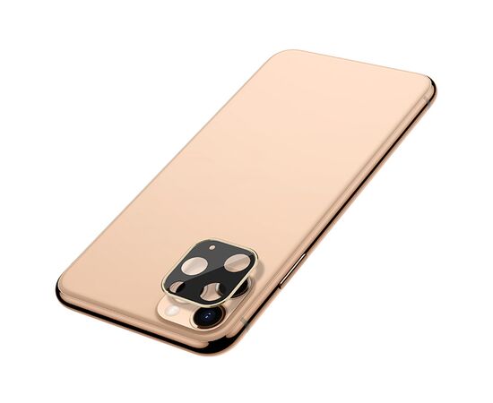  Защитное стекло на заднюю камеру HOCO A18 для iPhone 11 Pro/11 Pro Max, золотой 