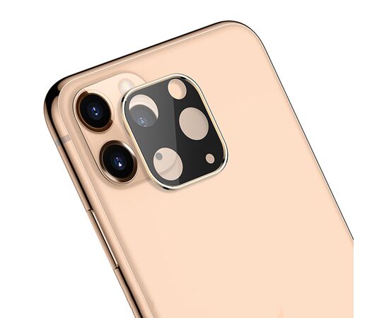  Защитное стекло на заднюю камеру HOCO A18 для iPhone 11 Pro/11 Pro Max, золотой 