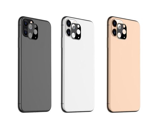  Защитное стекло на заднюю камеру HOCO A18 для iPhone 11 Pro/11 Pro Max, золотой 